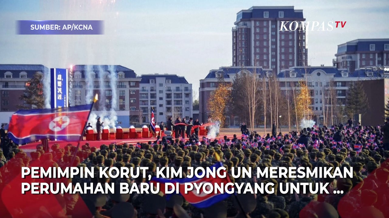 Kim Jong Un Resmikan Perumahan Keluarga Prajurit Korut yang Gugur di Perang Rusia-Ukraina