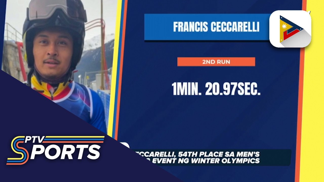 Francis Cessarelli, 54th place sa Men’s Alpine Skiing Event ng Winter Olympics