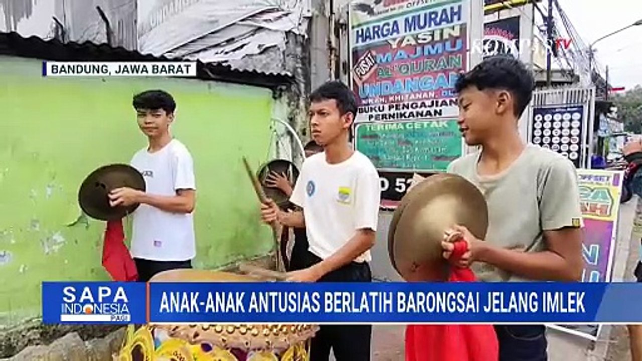 Siap Menyambut Imlek 2026, Anak-Anak di Bandung Antusias Latihan Pertunjukan Barongsai