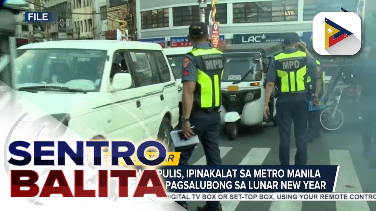 Higit 7K na mga pulis, ipinakalat para sa ligtas na pagsalubong sa Lunar New Year