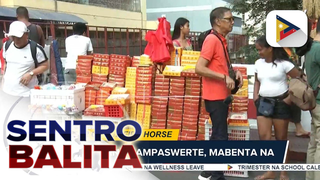 Ilang magdiriwang ng Chinese New Year, maagang nagtungo sa Binondo, Maynila; iba’t ibang pampaswerte, mabenta na | ulat ni Gab Villegas