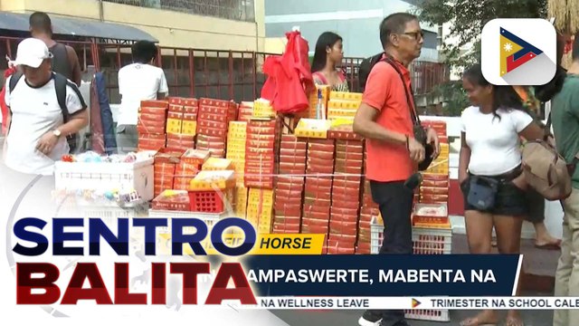 Ilang magdiriwang ng Chinese New Year, maagang nagtungo sa Binondo, Maynila; iba’t ibang pampaswerte, mabenta na | ulat ni Gab Villegas