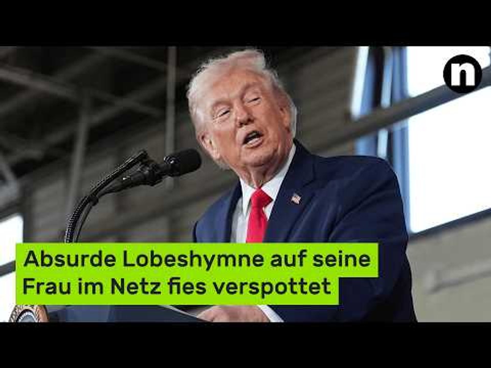 Donald Trump: Absurde Lobeshymne auf seine Frau im Netz fies verspottet