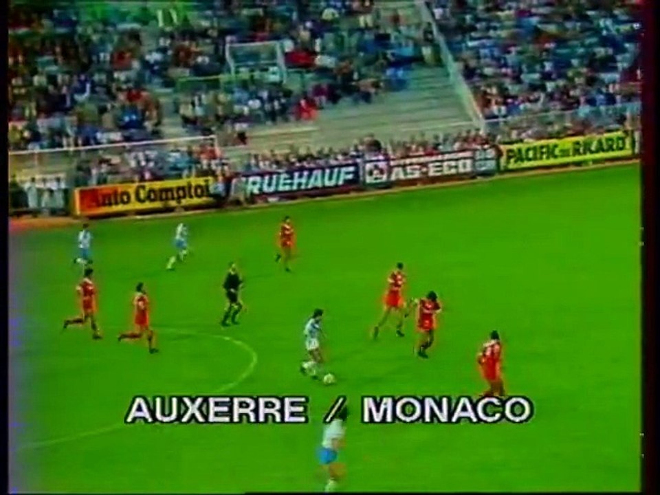 AUXERRE - MONACO - 1984 - SAISON 1984/1985 -
