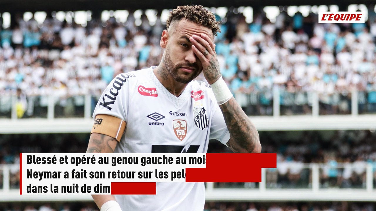 Un retour de blessure... et une énorme frayeur : à quatre mois de la Coupe du monde, Neymar a rejoué avec Santos - Foot - Brésil - Santos