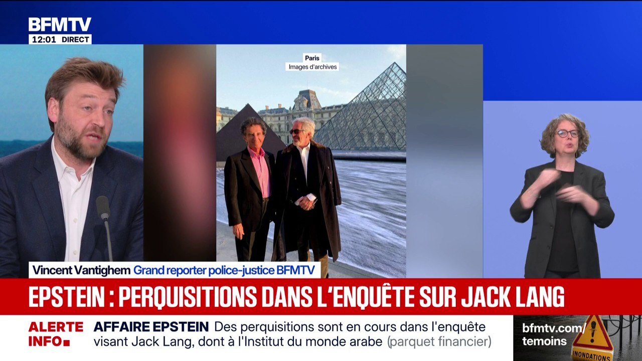 Affaire Epstein: des perquisitions en cours dans le cadre de l'enquête pour blanchiment de fraude fiscale aggravée visant Jack Lang