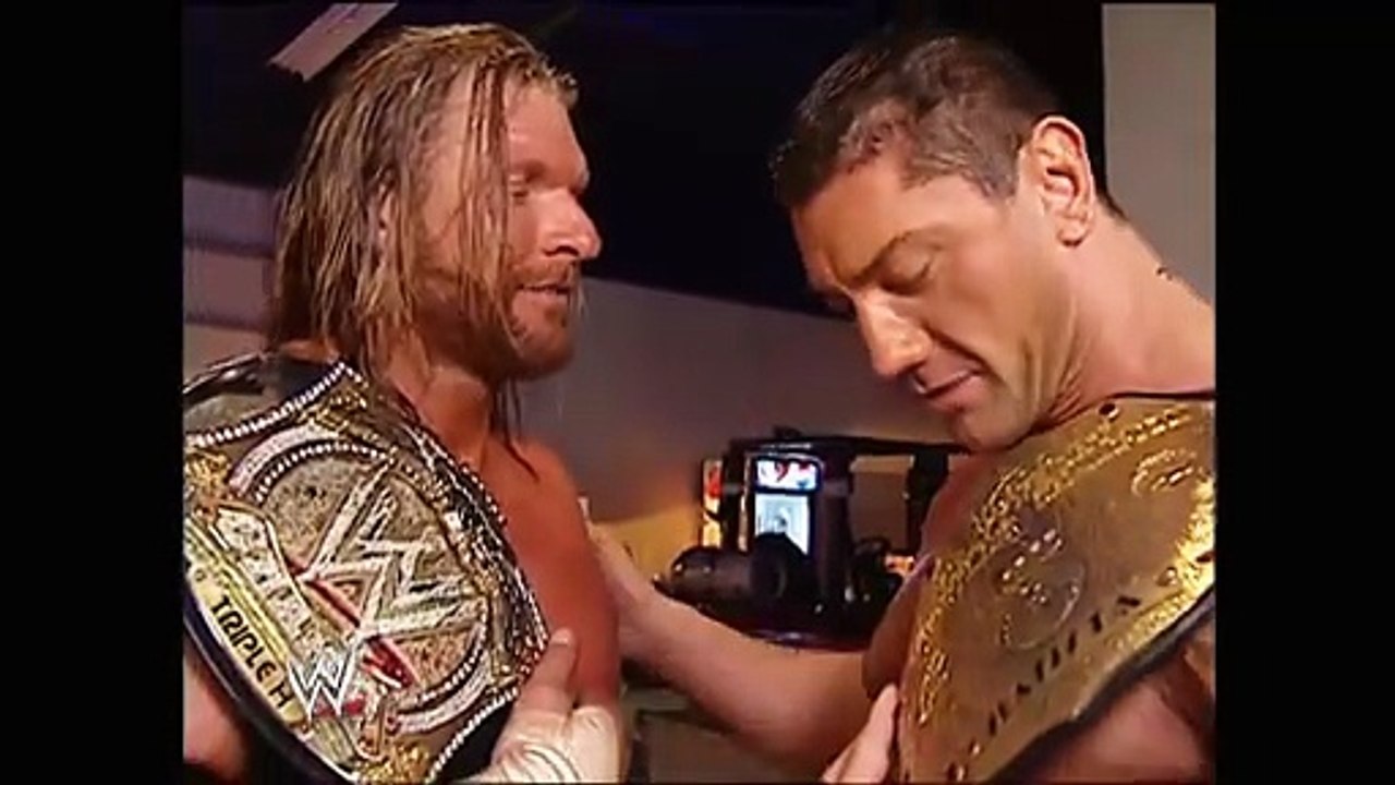 Triple H runs into Batista! - No Mercy 2007