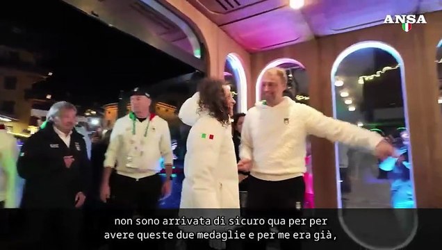 Milano Cortina, per Brignone e' festa a Casa Italia: Mi godo tutto, ma per me e' dura sciare