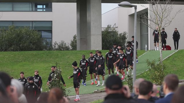 El Benfica prepara el partido contra el Real Madrid: todas las imágenes de Mourinho y sus jugadores