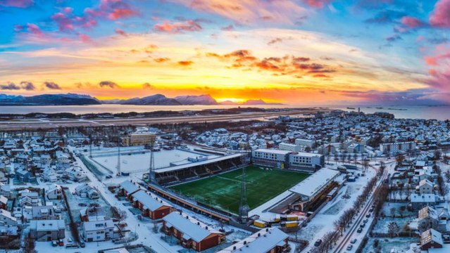 No son los Juegos Olímpicos de invierno... ¡es el campo del Bodo/Glimt a dos días de la Champions!