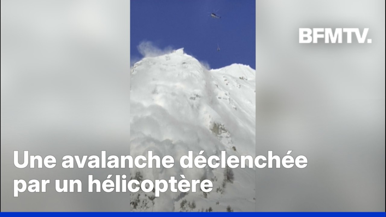 À Chamonix, une avalanche déclenchée à titre préventif par un hélicoptère