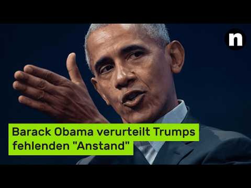Rassistisches Video: Schweigen gebrochen - Barack Obama verurteilt Trumps fehlenden 'Anstand'