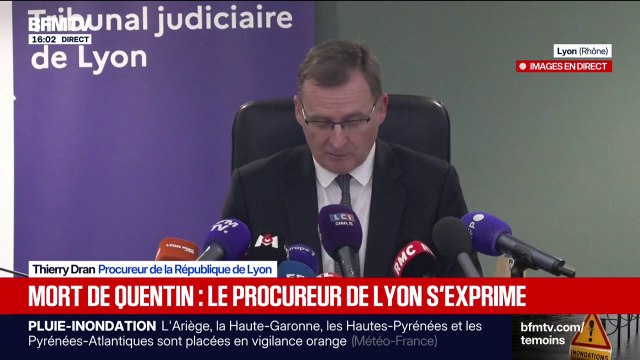 Mort de Quentin Deranque: 3 jeunes hommes ont été jetés au sol dont Quentin Deranque , explique Thierry Dran
