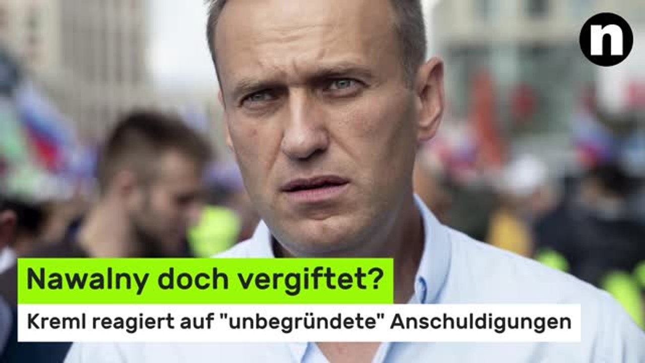 Wladimir Putin: Nawalny doch vergiftet? Kreml reagiert auf 'unbegründete' Anschuldigungen