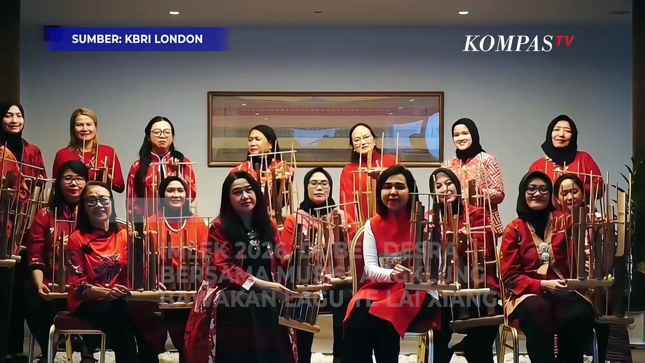 Tahun Baru Imlek 2026, Dubes Desra Kolaborasi dengan Musisi Angklung Bawakan Lagu Ye Lai Xiang