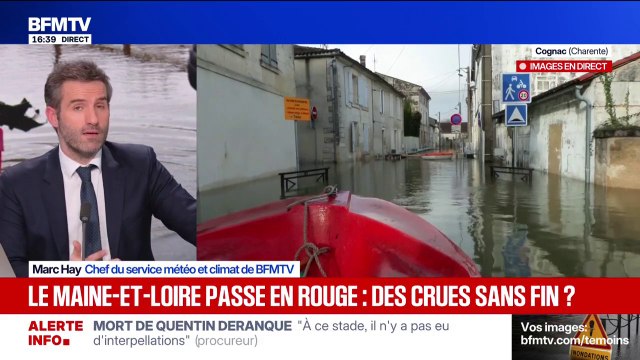 Intempéries/crues: le Maine-et-Loire passe en vigilance rouge