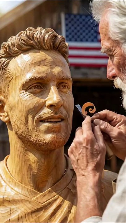 Wooden sculpture of Diogo Jote
