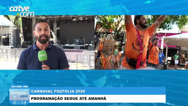 Programação de Carnaval em Foz do Iguaçu segue até terça-feira (17)