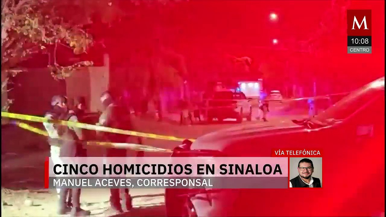 Fiscalía de Sinaloa confirma 5 asesinatos y denuncias por desaparición forzada