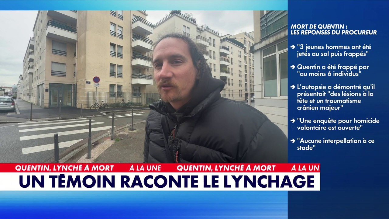 Un témoin raconte le lynchage de Quentin