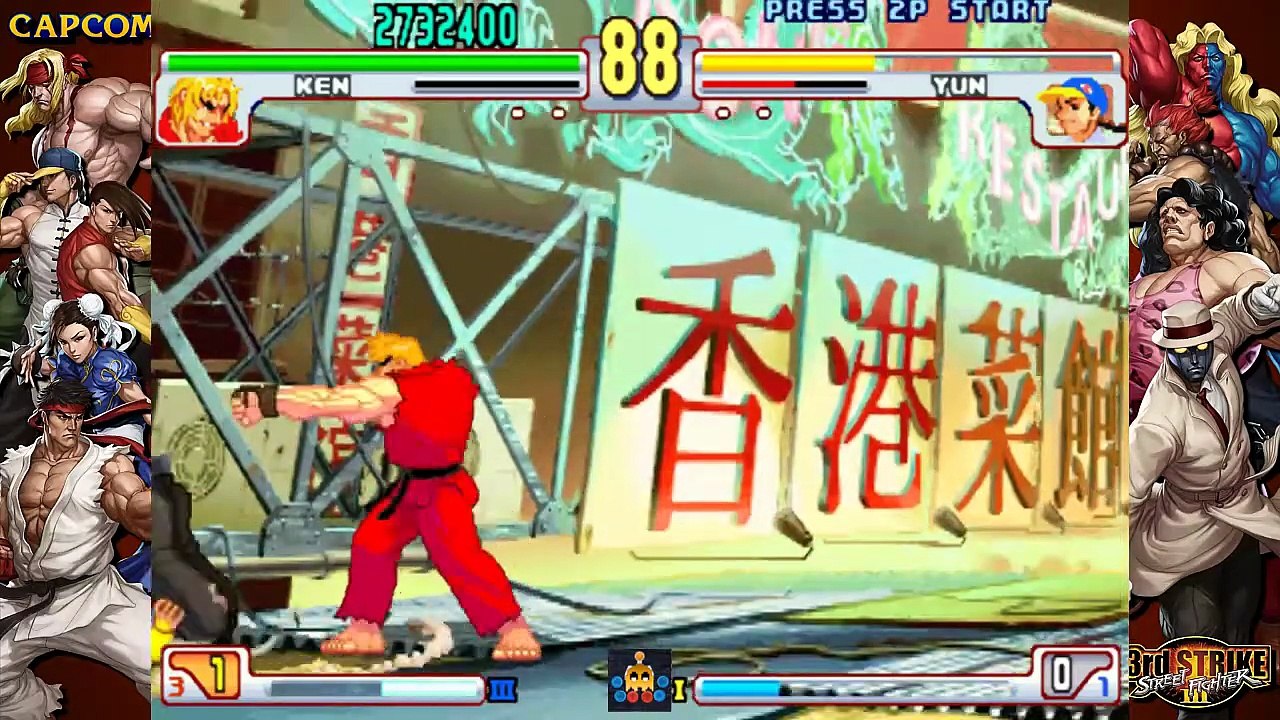 ( TAS ) Street Fighter III 3rd Strike Fight for the Future (ARCADE) (KEN) (Ken Masters)