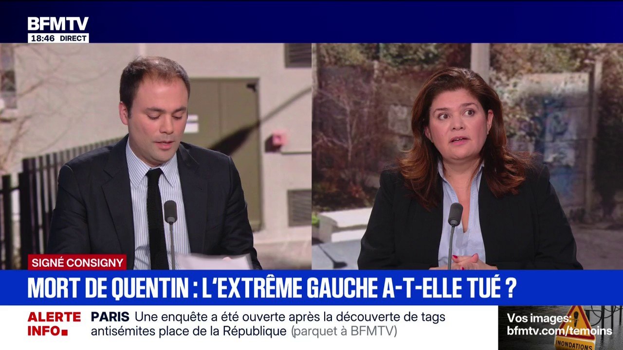 SIGNÉ CONSIGNY - Mort de Quentin à Lyon: "Nous sommes tous meurtris par la mort de Quentin", déplore Raquel Garrido, ancienne députée LFI