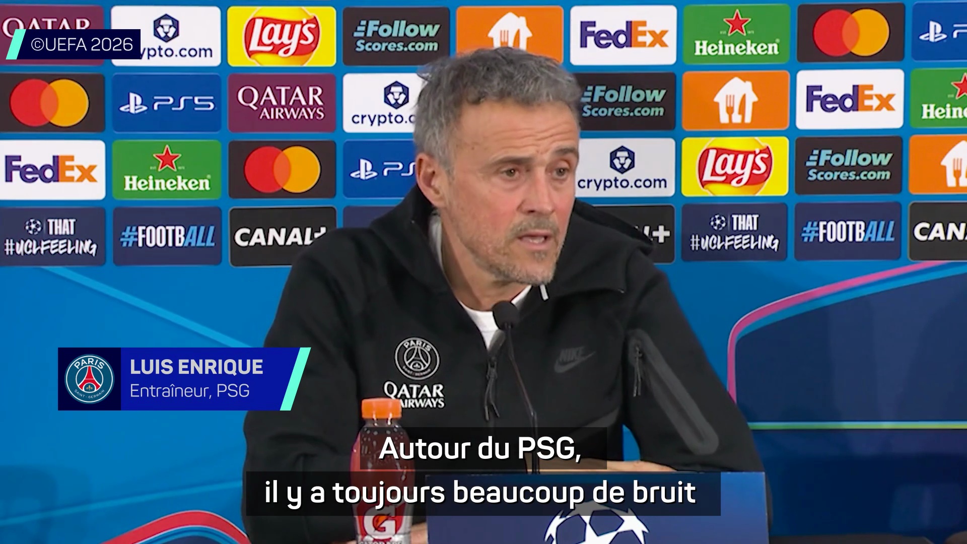 PSG - Luis Enrique : "Autour du PSG, il y a toujours beaucoup de bruit"