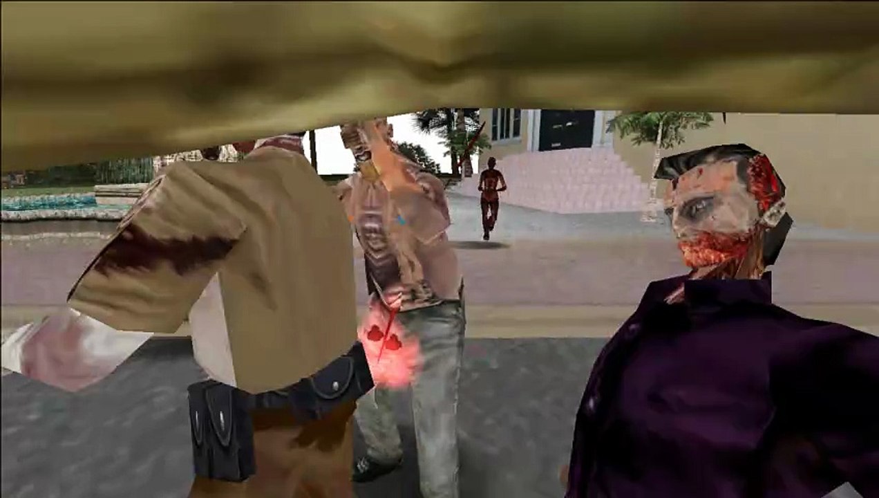 GTA Vice City Long Night Zombie Mod mod, First-person view - Video 6