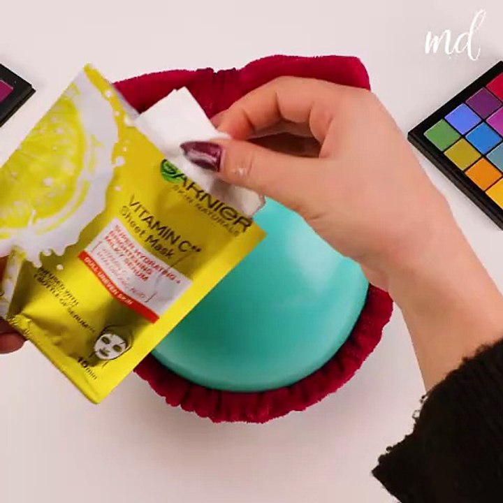 Balloon face care and makeup ASMR! 🎈💄