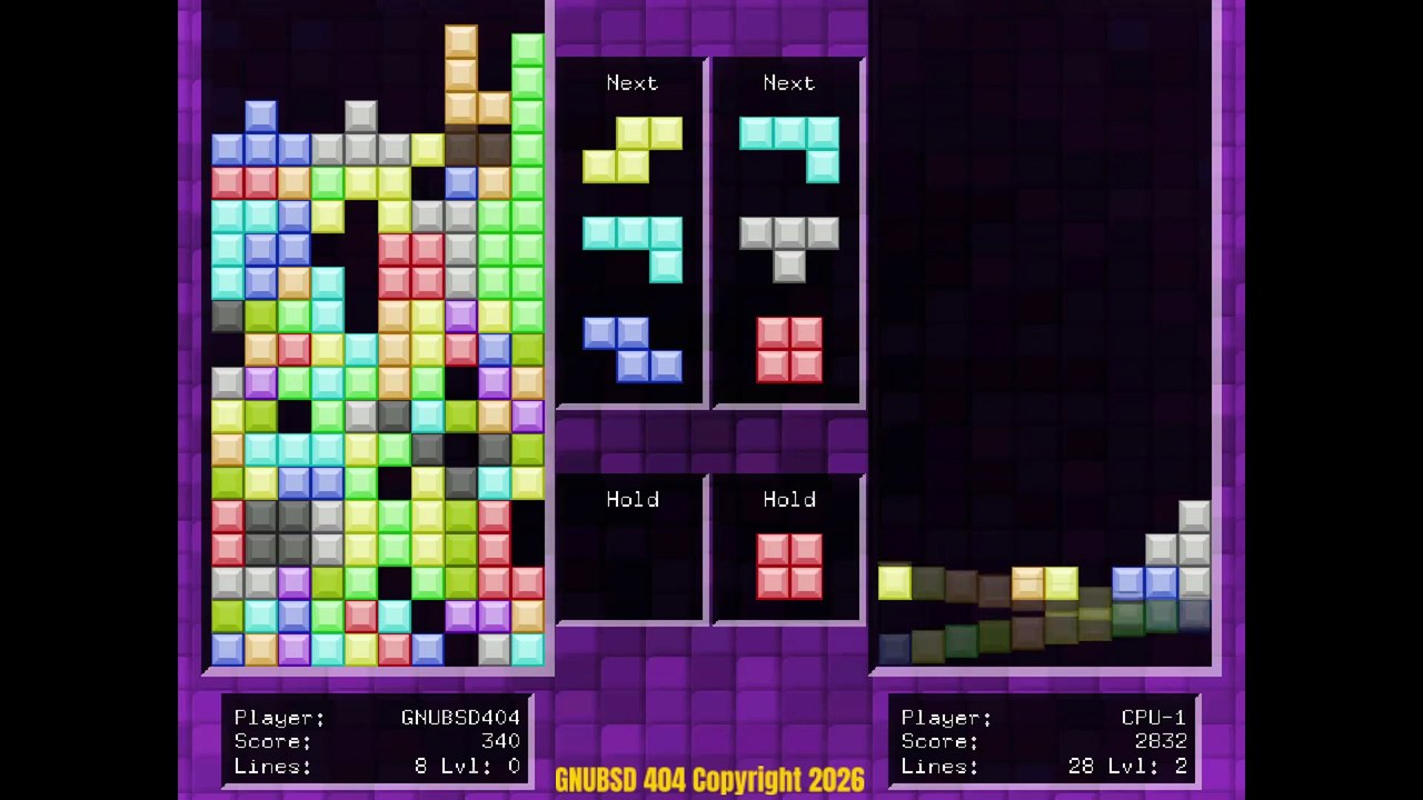 GNUBSD 404 Short N28 Ltris (Linux/FreeBSD)
