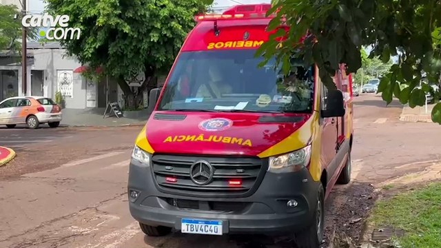 Motociclista fica ferida em acidente no bairro Santa Cruz, em Cascavel