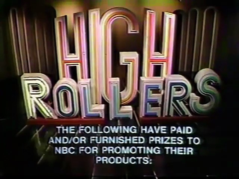 High Rollers closing credits, 3/27/79