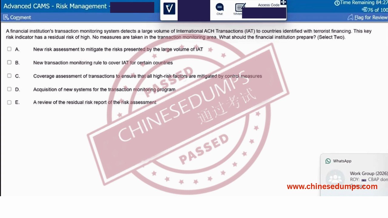 Certified Anti-Money Laundering Specialist (CAMS)