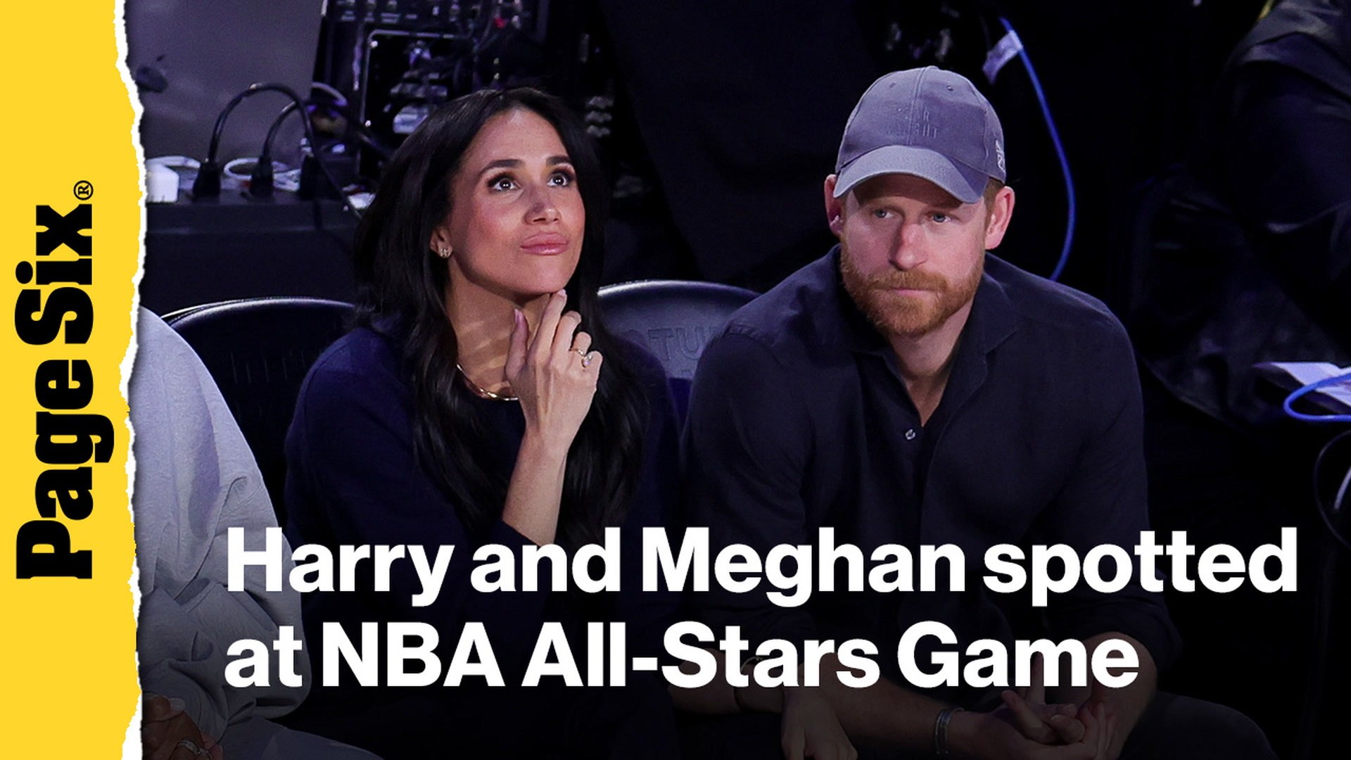 ⁣Prince Harry and Meghan Markle spotted enjoying NBA All-Stars Game in Los Angeles
