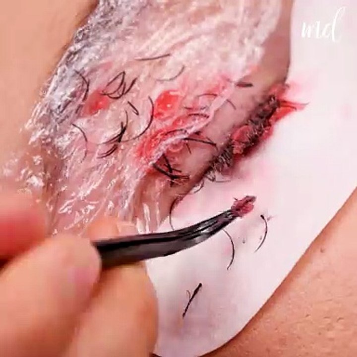 The process of lash extensions! 👁️‍🗨️✨