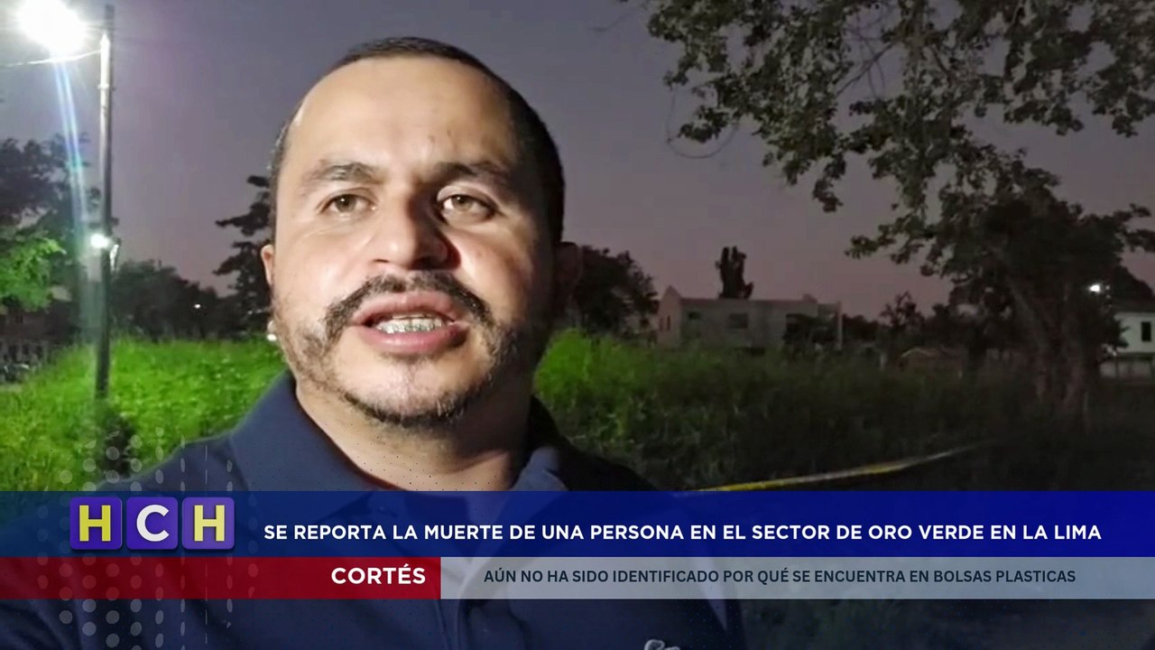 ¡Embolsado! Encuentran sin vida de una persona en el sector de una persona en el sector de Oro Verde en La Lima