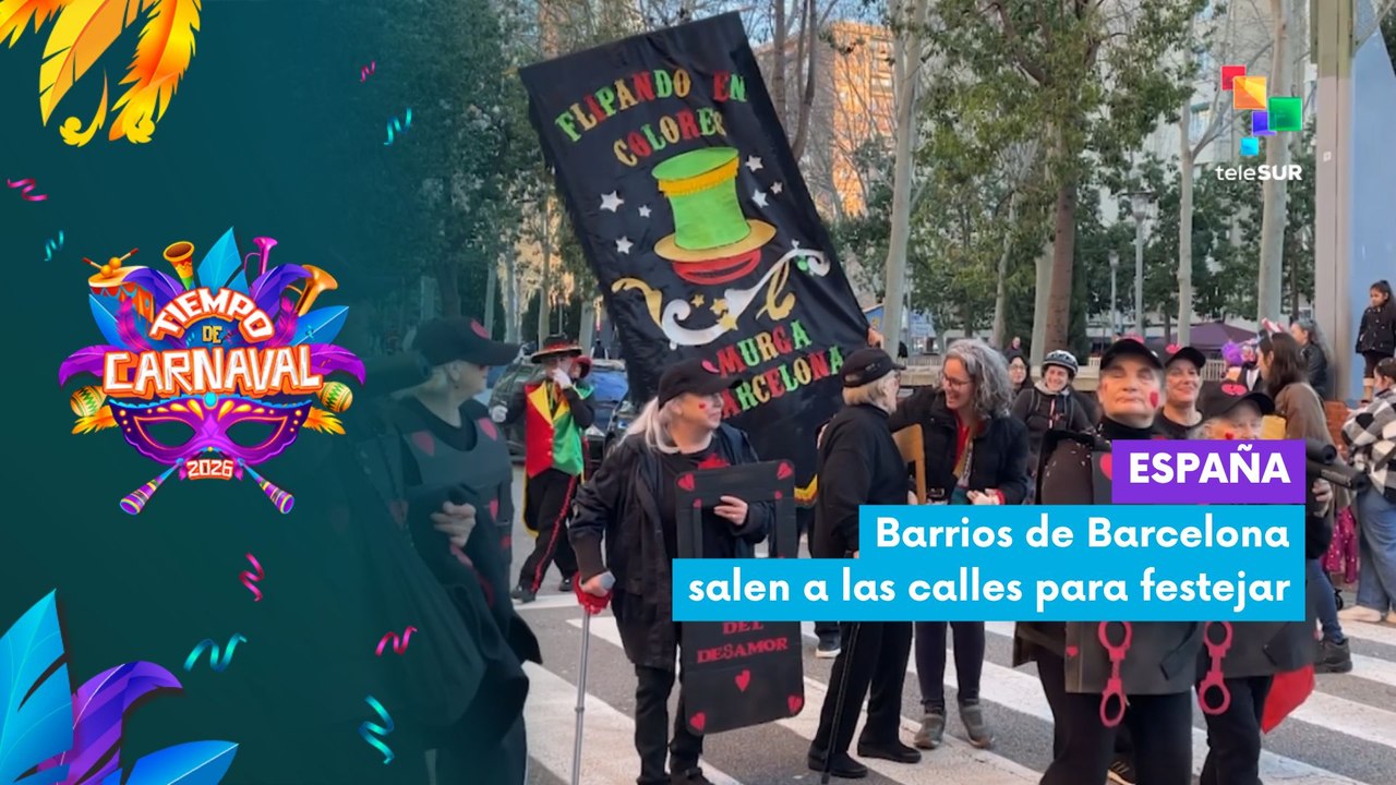 TIEMPO DE CARNAVAL 2026 | España | Los barrios de Barcelona salen a las calles para festejar 16-02-2026