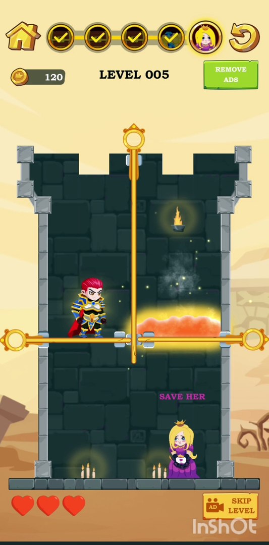 ⁣Hero Rescue Gameplay |Level 5| #gaming #trending #asmr #herorescuegameplay
