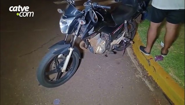 Motociclista fica ferido em batida com carro no Jardim Panorama, em Toledo