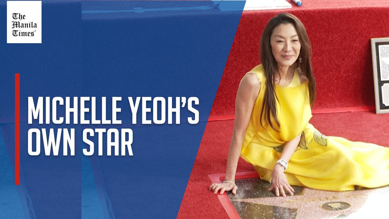 Oscar Winner Michelle Yeoh receives star on Hollywood Walk of Fame
