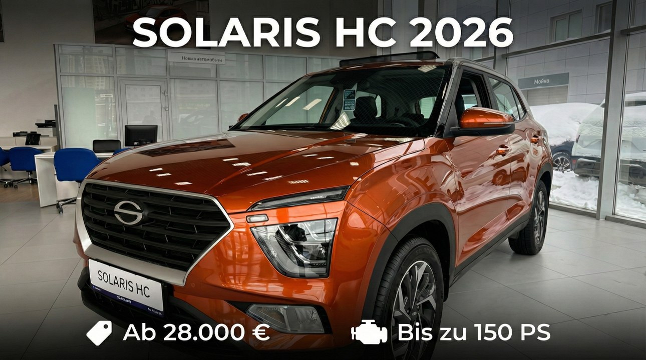 2026 Solaris HC auf Hyundai Creta Basis: Kompakt-SUV aus St. Petersburg