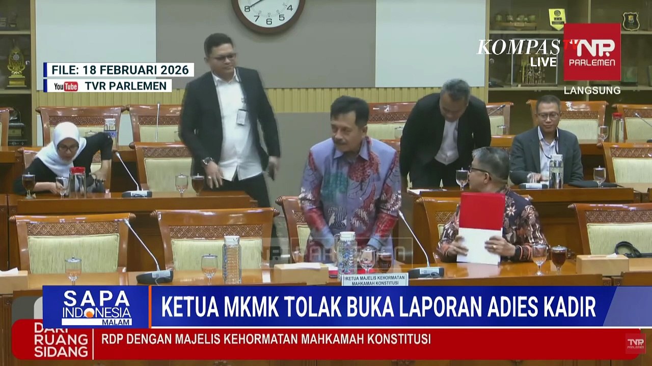 Tolak Buka Pelapor Adies Kadir, Ketua MKMK: Lebih Baik Berhentikan Saya! | SAPA MALAM