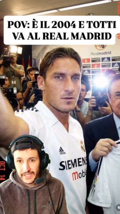 🇮🇹 Et si Totti avait signé au Real… #totti #realmadrid #real