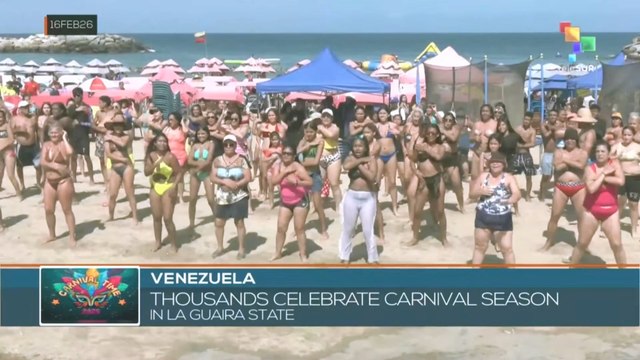 Venezuela: Thousands celebrate Carnival season in La Guaira state