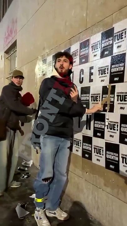 A vomir - Un militant d'extrême gauche se vante devant la caméra : "Moi, je suis pour la mort de Quentin !" - Le député RN, Jean-Philippe Tanguy, fait un signalement au procureur contre cette "ordure"