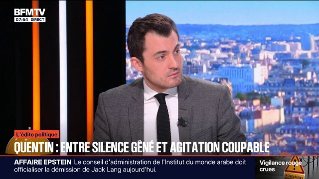 L'ÉDITO POLITIQUE D'ARTHUR - Mort de Quentin Deranque: LFI peut se défendre d'avoir un quelconque lien avec le déchaînement de violence (...) leur ombre portée continue de planer