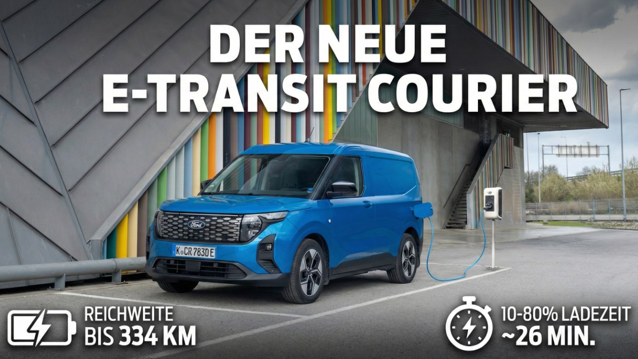 2026 Ford E-Transit Courier | Mehr Effizienz für Gewerbe