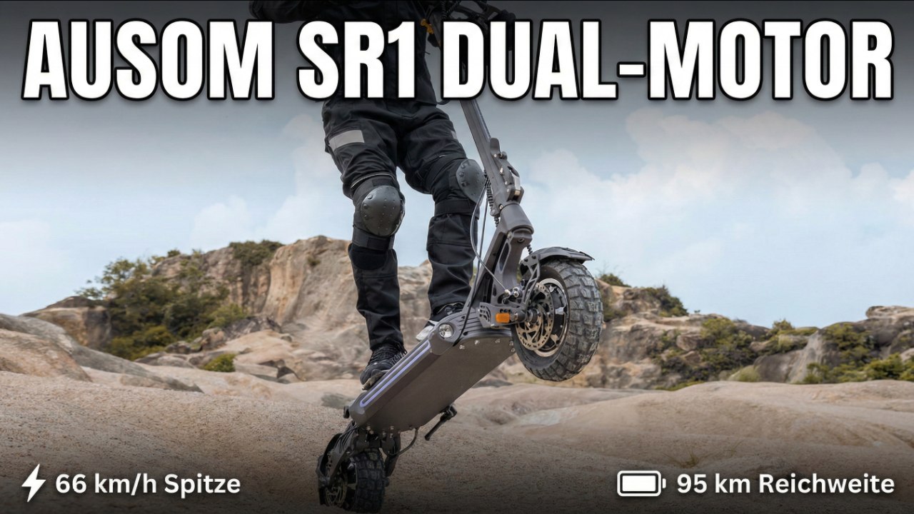 Ausom SR1 im Detail: Dual-Motor-Power für 850 €