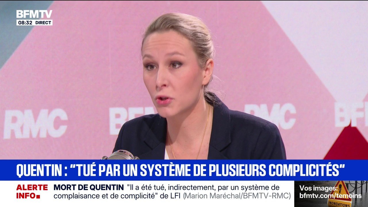 Mort de Quentin Deranque: "Jean-Luc Mélenchon est le chef de la milice", assène Marion Maréchal