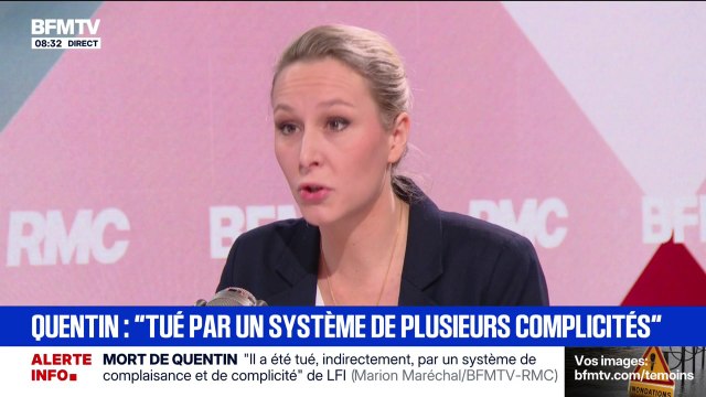 Mort de Quentin Deranque: Jean-Luc Mélenchon est le chef de la milice , assène Marion Maréchal